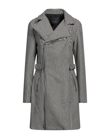 Woman Overcoat & Trench Coat Black Size 8 Wool