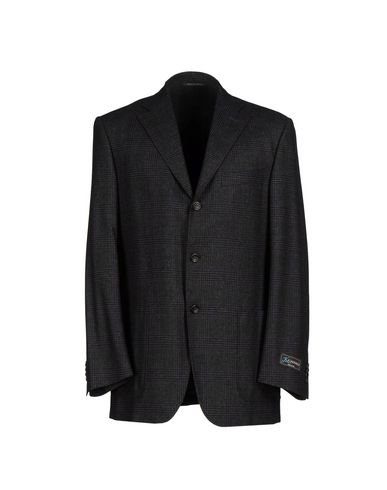 Canali Man Blazer Steel Grey Size 46 Virgin Wool In Black