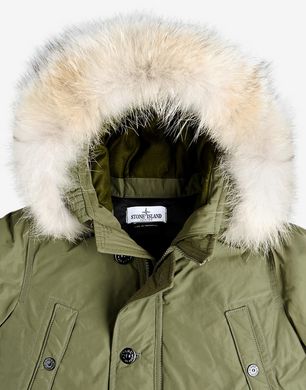 Stone island micro discount reps down hooded jacket