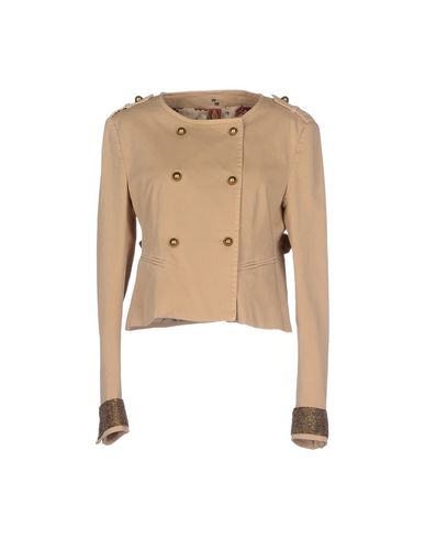 Woman Jacket Beige Size 8 Cotton, Elastane