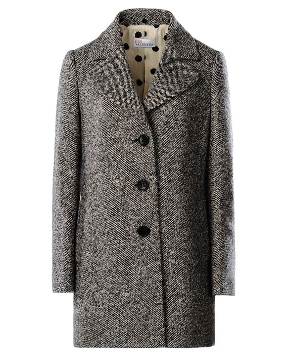 REDValentino Waxed Tweed Coat - Coat for Women | REDValentino E-Store