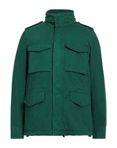 Shop Aspesi Man Jacket Green Size L Cotton