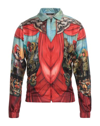 Dolce & Gabbana Man Jacket Red Size 36 Silk