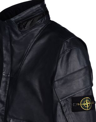 Stone island sale leather