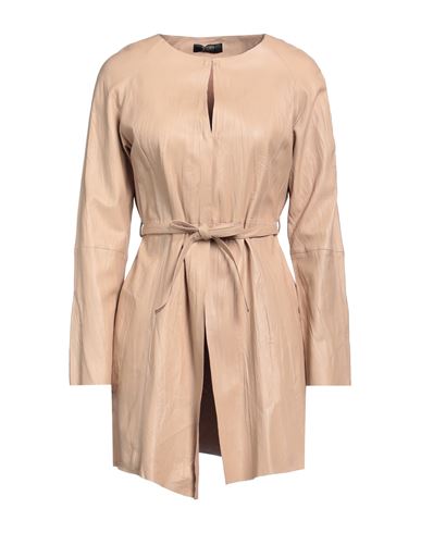 Woman Overcoat 
Trench Coat Sand Size 8 Leather