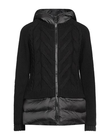 Jan Mayen Woman Down jacket Black Size 6 Polyamide, Wool, Acrylic