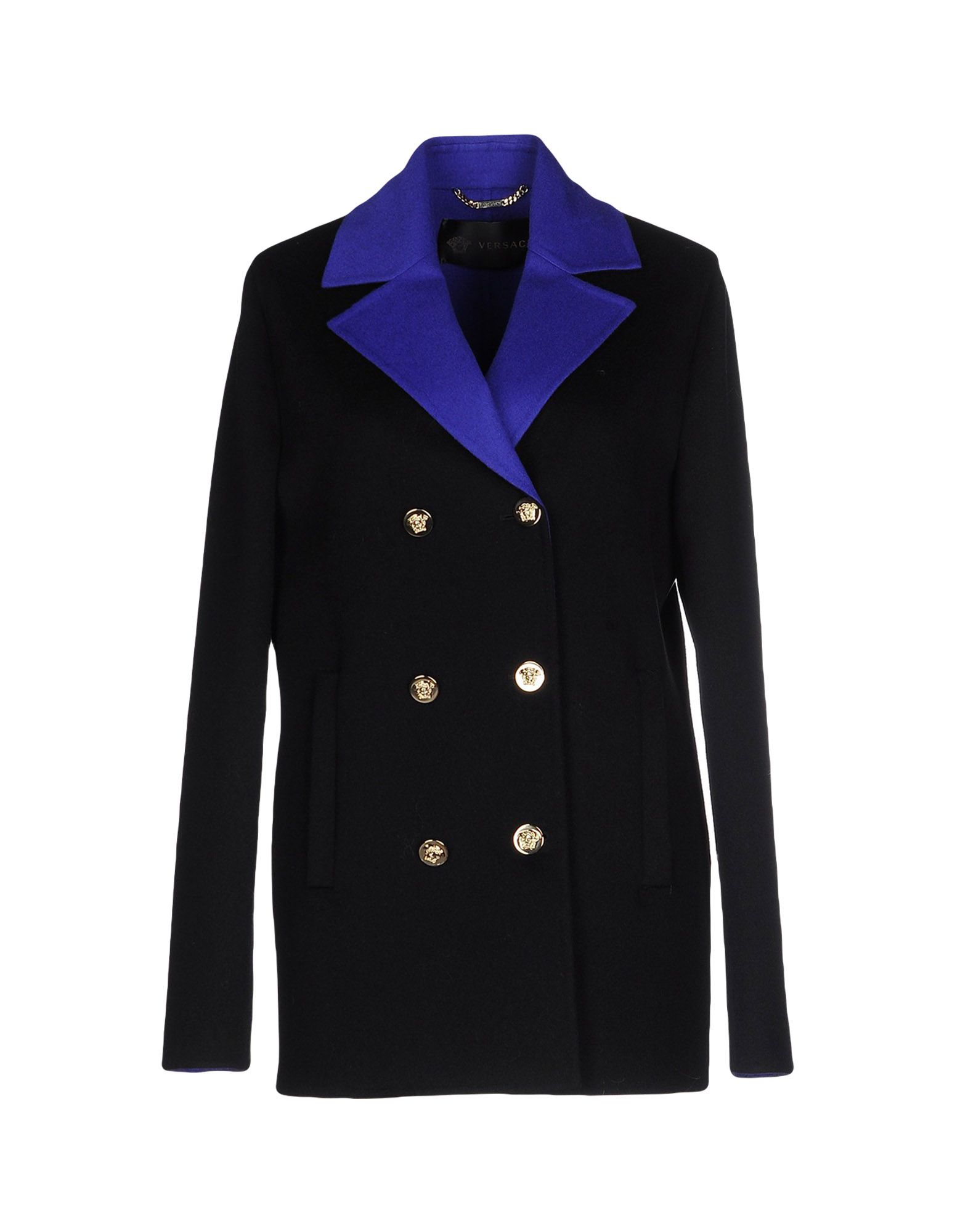 VERSACE Double breasted pea coat,41631414QI 4