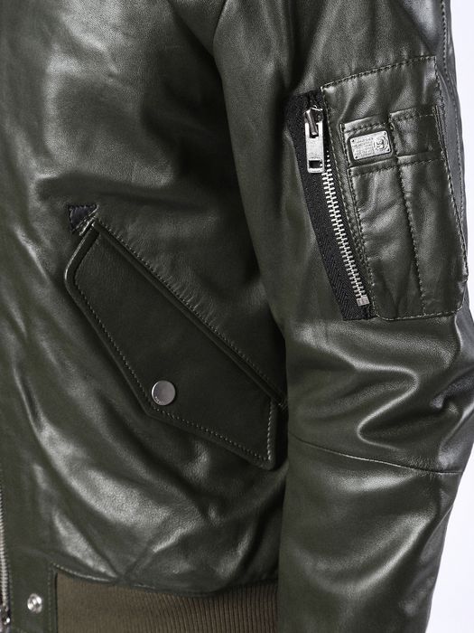 Diesel L KIT Leather Jackets | Diesel Online Store