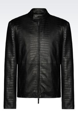 Leather jackets for men Armani Collezioni - Armani.com