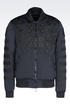 Designer outerwear Emporio Armani, mens' bomber and down jackets ...