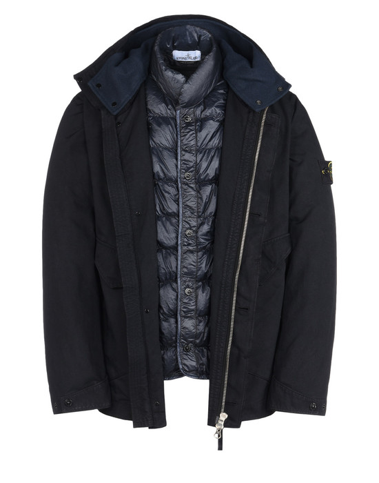 stone island shadow project striped nylon metal jacket