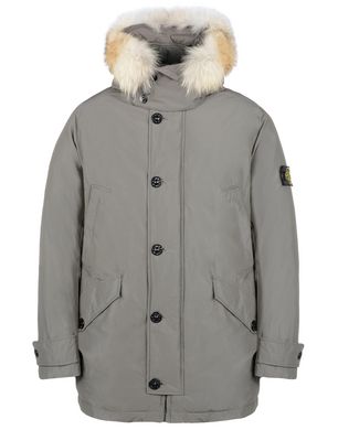 Stone island store fur parka