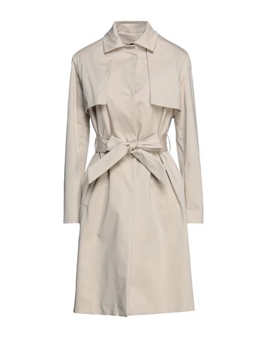 Woman Overcoat & Trench Coat Light grey Size 8 Cotton, Elastane