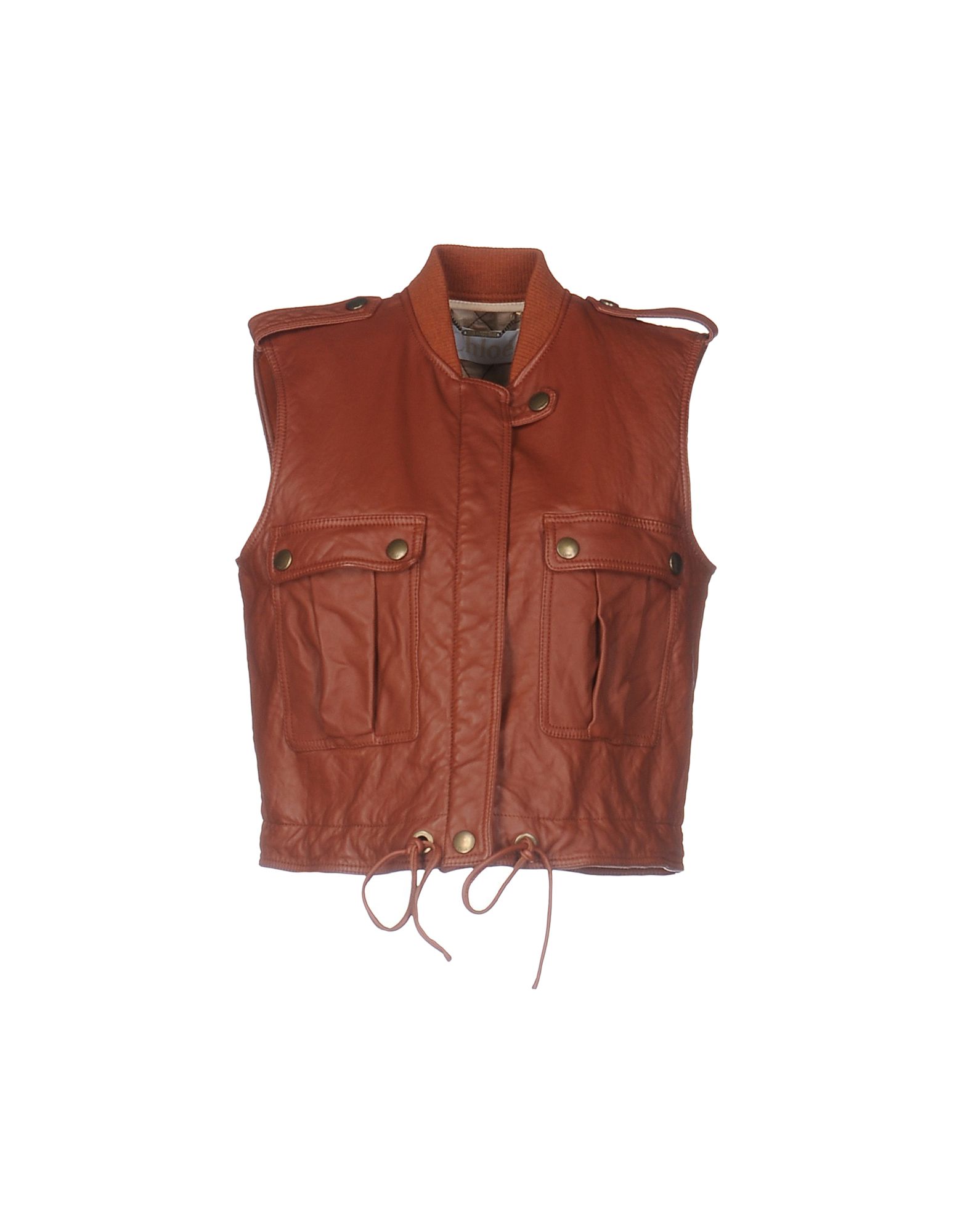 CHLOÉ Leather jacket,41687238CR 2