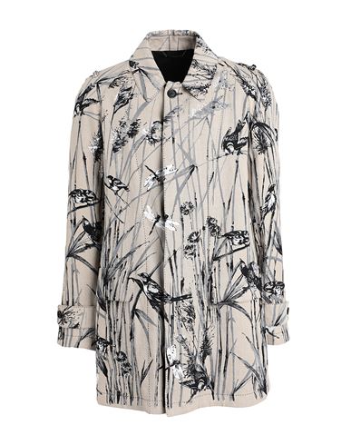Man Overcoat & Trench Coat Beige Size 40 Linen, Cotton, Polyester, Silk