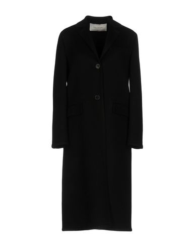 Valentino Garavani Woman Overcoat & Trench Coat Black Size 12 Virgin Wool, Cashmere