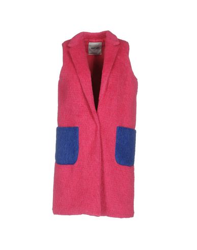 Shop ★ Art Woman Coat Fuchsia Size L Polyester, Acrylic, Mohair Wool In Pink