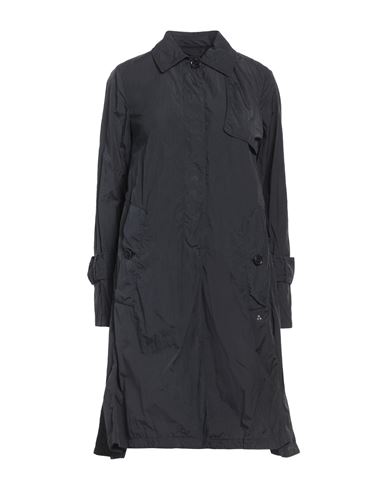 Woman Overcoat & Trench Coat Midnight blue Size 8 Polyamide