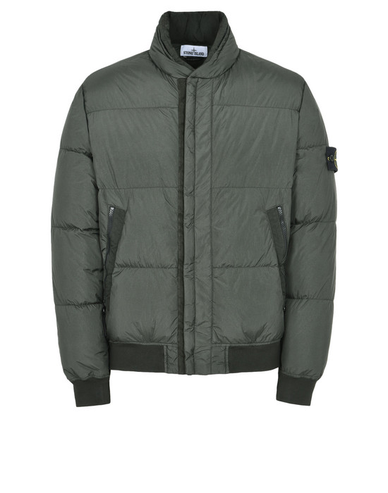 stone island crinkle reps ny down jacket black