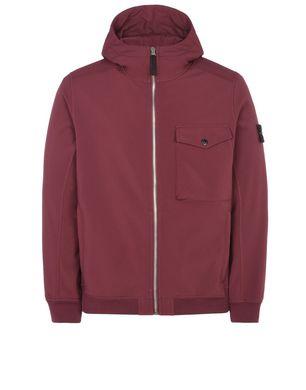 stone island soft shell red