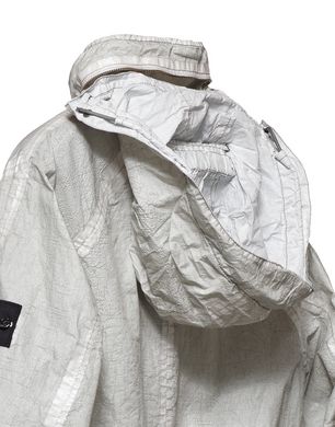 Stone island reflective outlet jacket silver