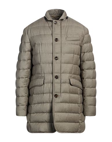 Man Puffer Taupe Size 40 Virgin Wool, Cashmere