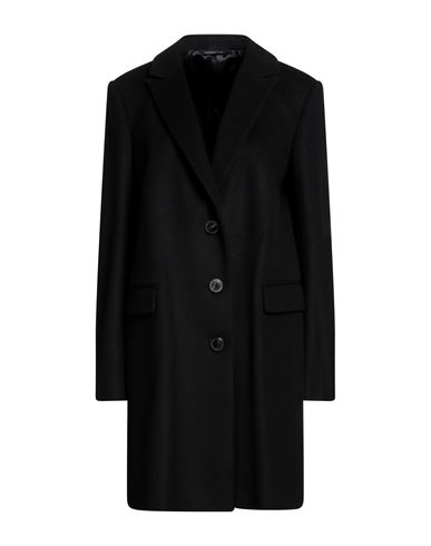 Tonello Woman Coat Black Size 10 Wool, Cashmere