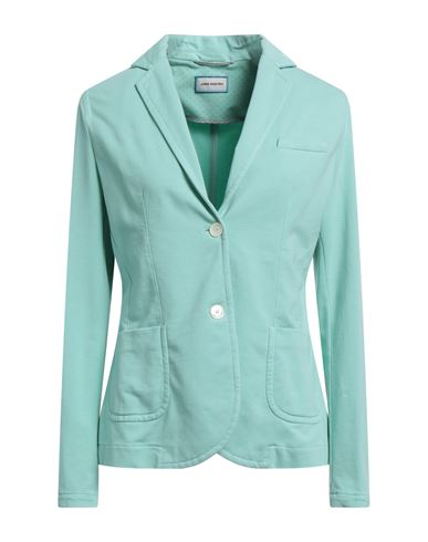Jan Mayen Woman Suit Jacket Light Green Size 16 Cotton, Elastane