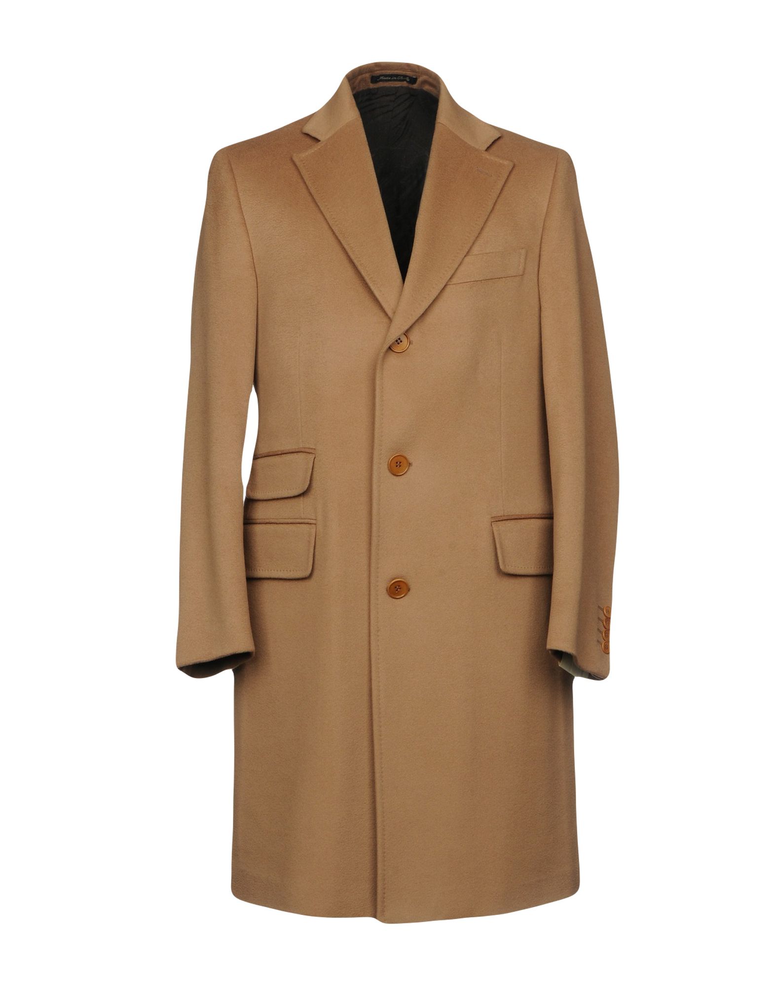 faonnable 大衣 in camel