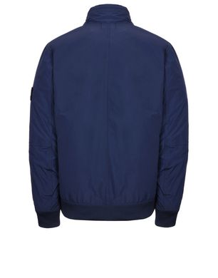 stone island bomber jacket blue