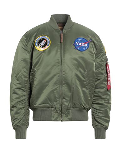 Alpha Industries Ma-1 Vf Nasa Man Jacket Military Green Size Xl Nylon