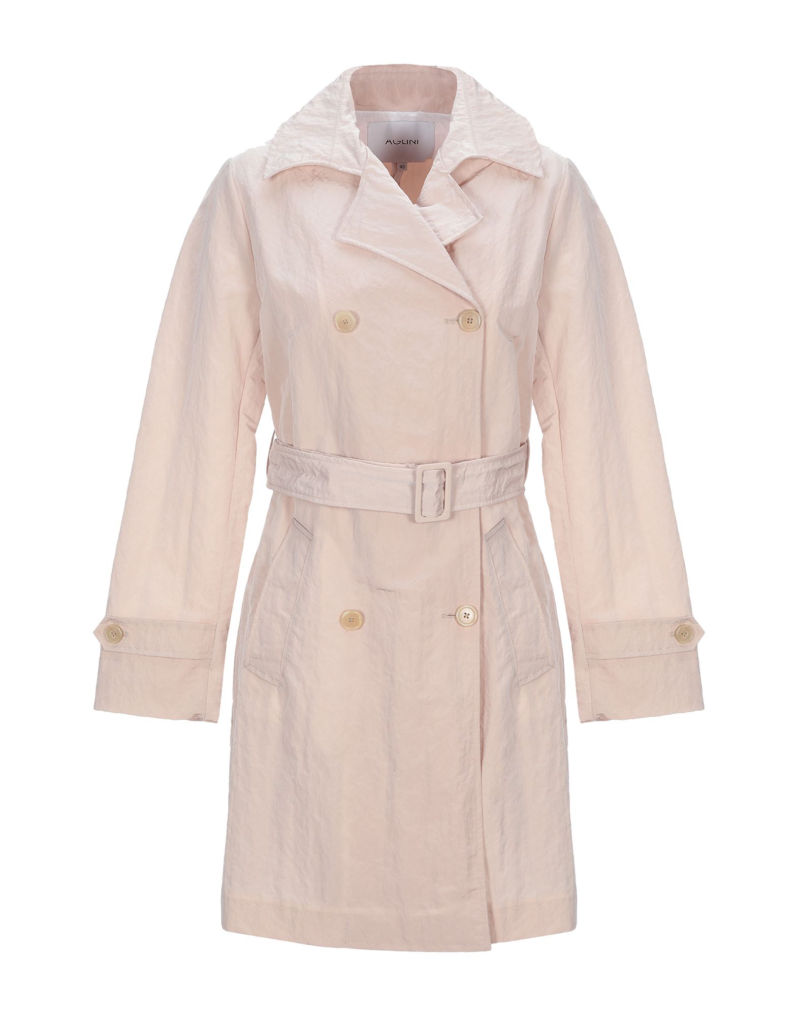Aglini Belted Coats In Light Pink