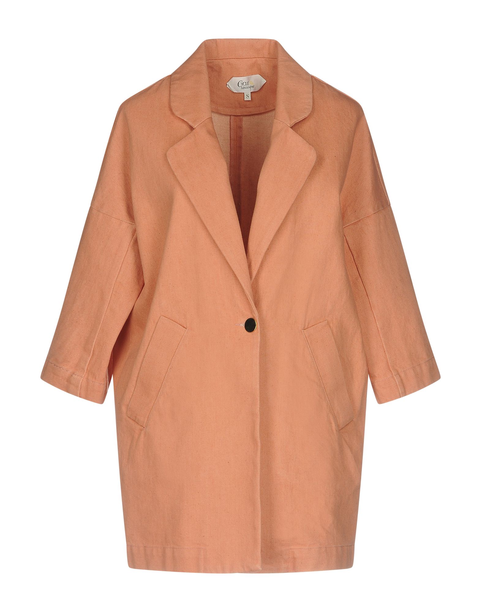 salmon pink denim jacket