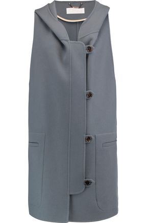 CHLOÉ WOOL AND CASHMERE-BLEND HOODED COAT,3074457345618139194