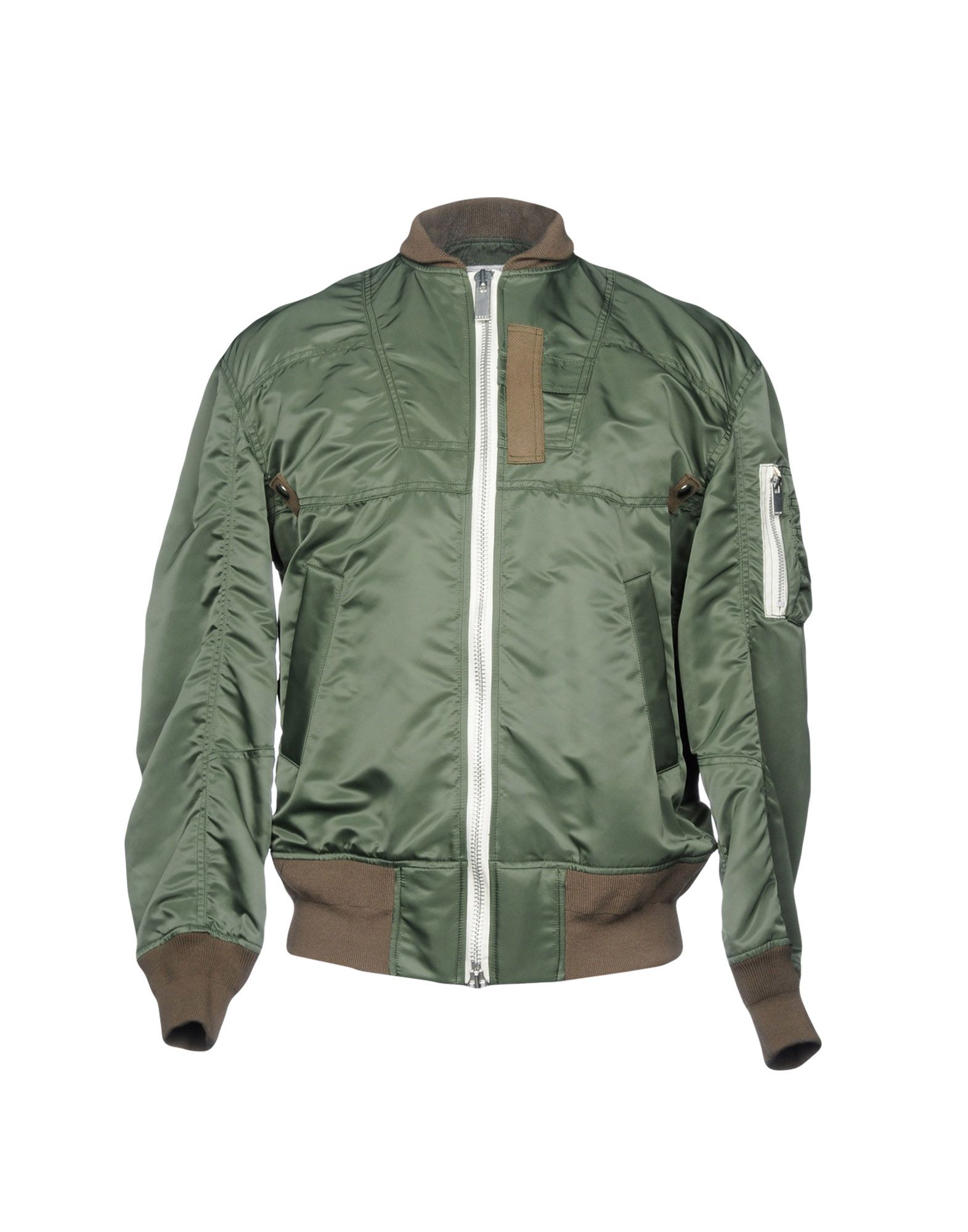 Sacai Green Nylon Jacket | ModeSens