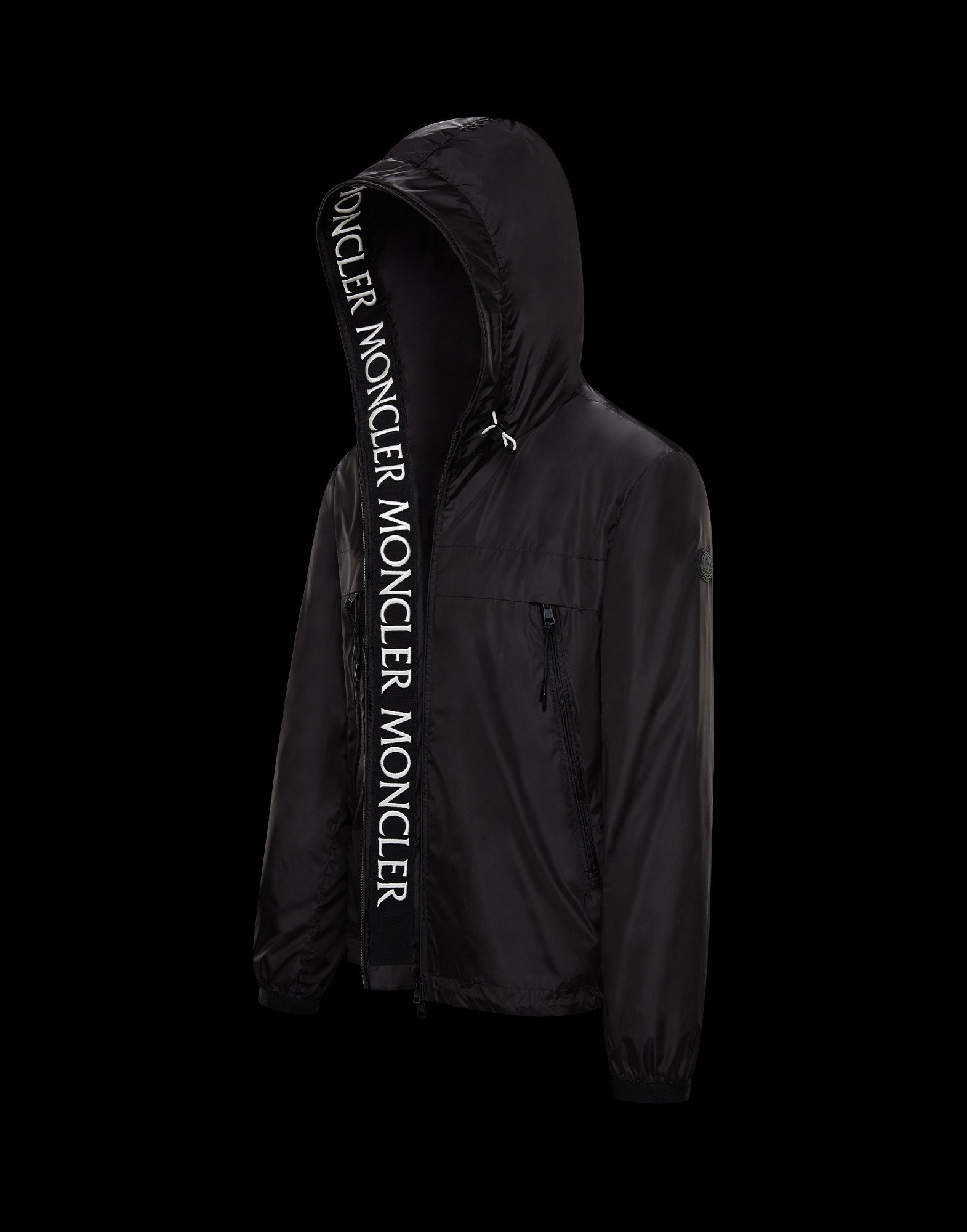 moncler black massereau jacket