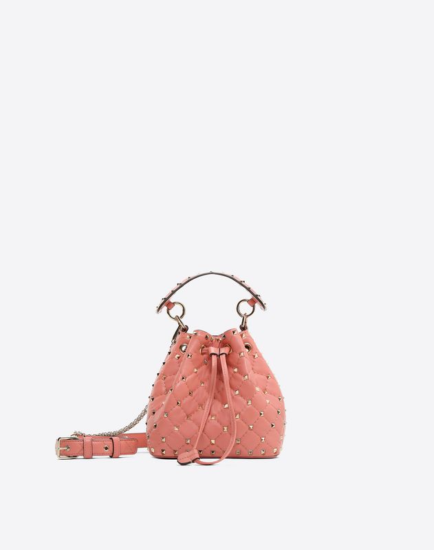 valentino rockstud small bucket bag