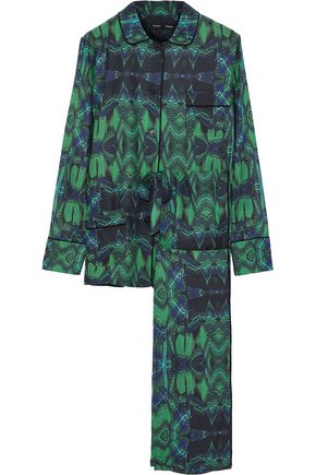 PROENZA SCHOULER Printed silk pajama set,US 14693524283104148