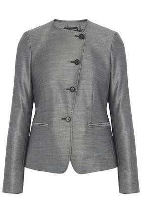 MAX MARA Erba stretch wool and silk-blend blazer,US 14693524283965430