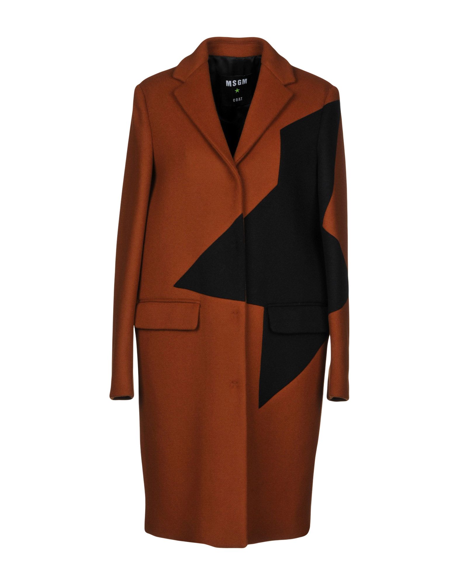 Женское двухцветное пальто