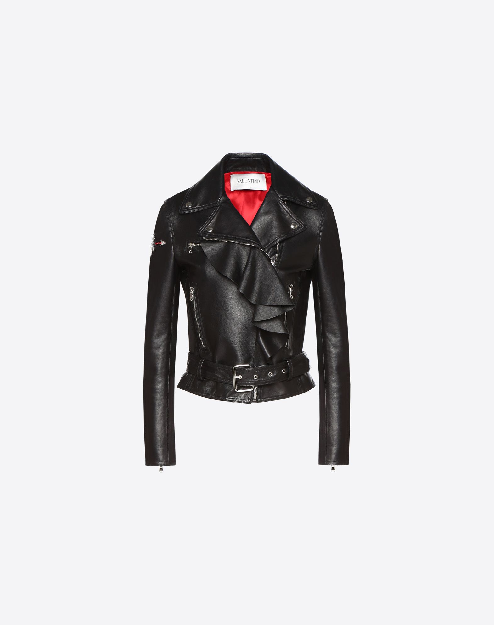 valentino rockstud leather jacket