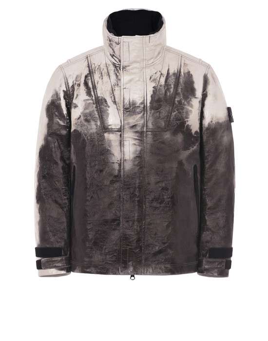 Leather Jacket 00199 ICE JACKET IN DYNEEMA® BONDED LEATHER  STONE ISLAND - 0