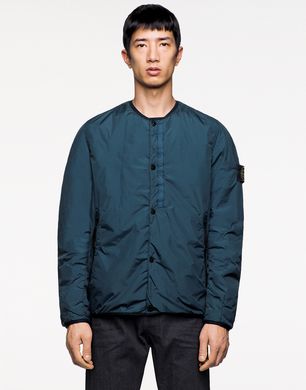 Stone island sale collarless jacket