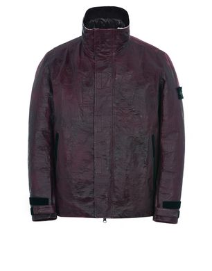 00199 ICE JACKET IN DYNEEMA® BONDED LEATHER Leather Jacket Stone Island Men  - Official Online Store