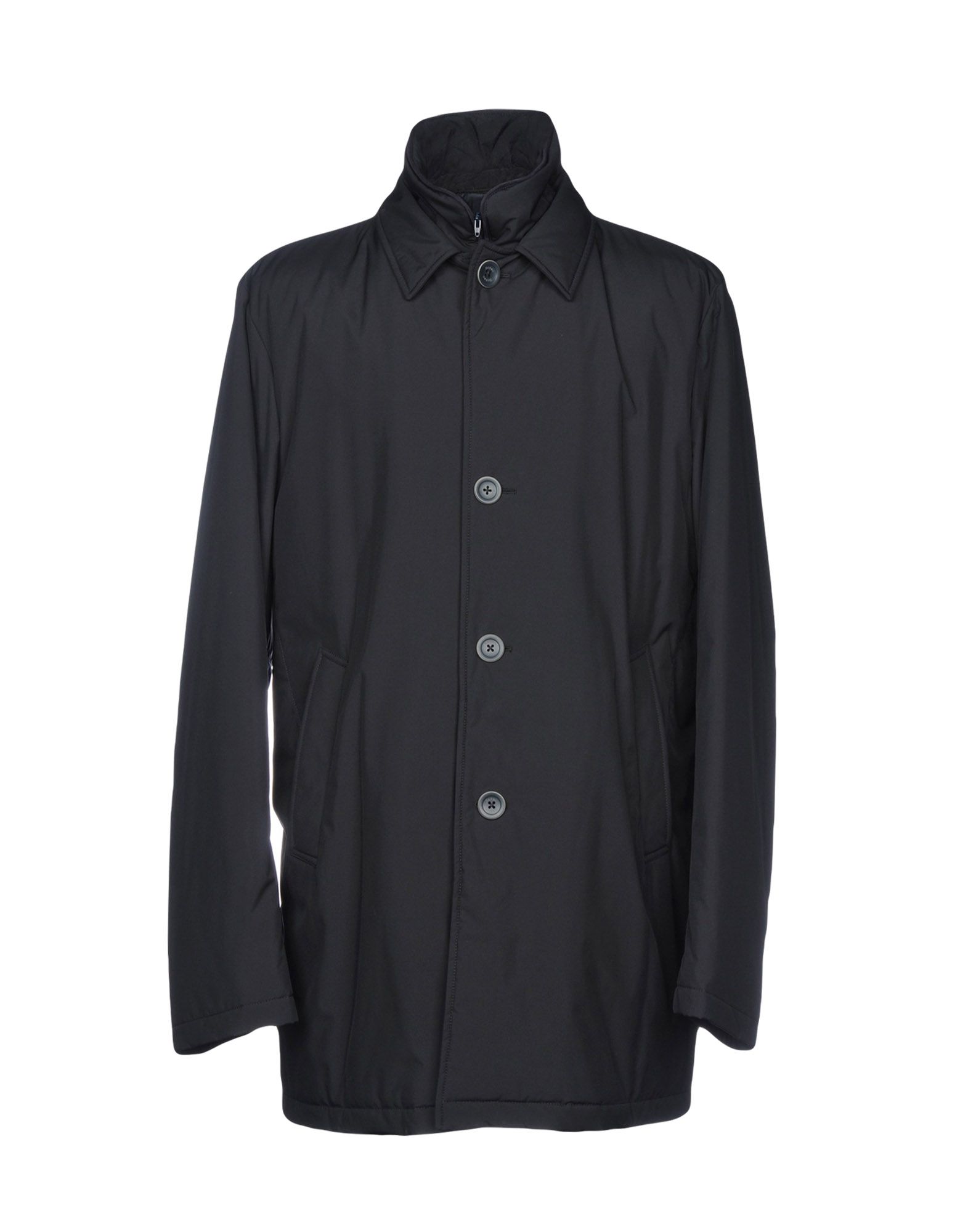 HERNO HERNO MAN COAT MIDNIGHT BLUE SIZE 44 POLYESTER, COTTON, ACRYLIC,41808367VW 9