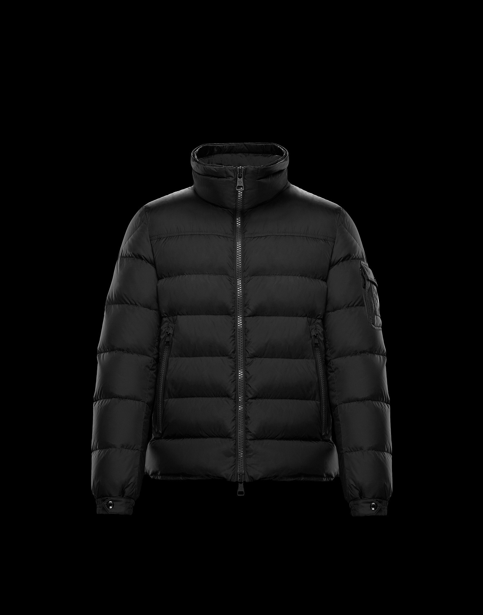 moncler marque jacket black