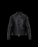 MONCLER FLAMANT - Leather outerwear - women