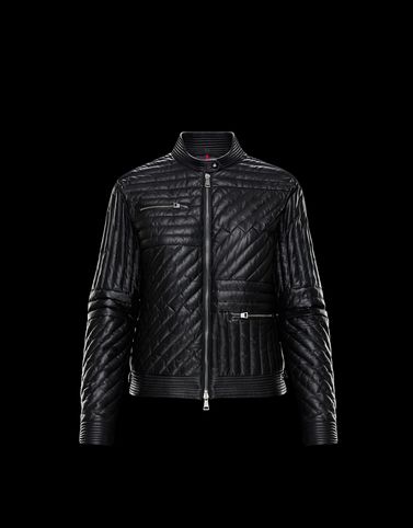 MONCLER FLAMANT - Leather outerwear - women