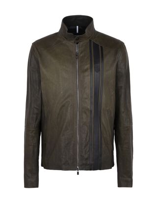 Scuderia Ferrari Online Store - Men’s leather jacket - Leather Jackets