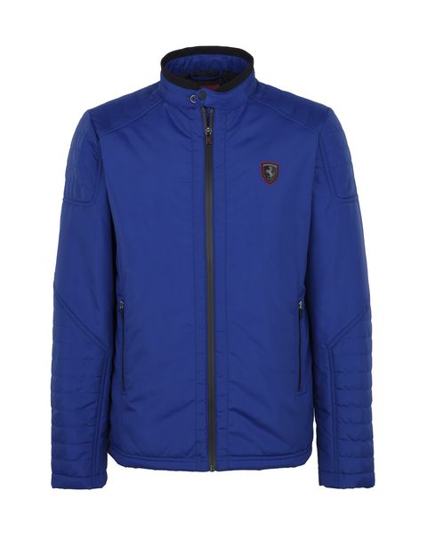 Scuderia Ferrari Online Store - Men's biker jacket with ergonomic padding - Biker Jackets